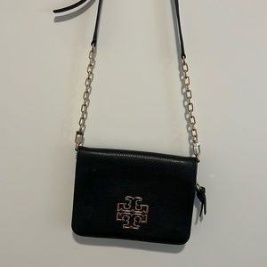 Tory Burch Britten Leather Combo Cross body bag